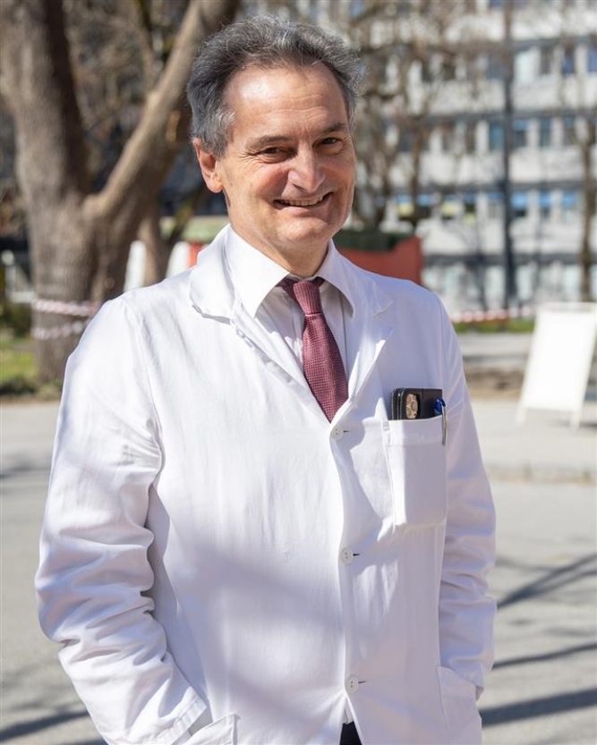 Univ. Prof. Dr. Richard Greil in focus